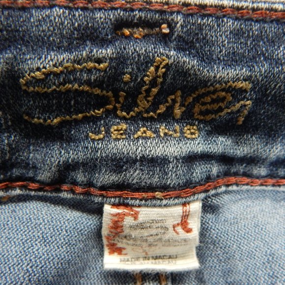 Silver Womens Cropped Straight Denim Jeans Size 31 - Picture 10 of 15